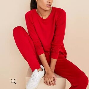 Lou & Grey soft spun red sweatshirt
